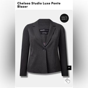 Torrid ponte tailored fit blazer